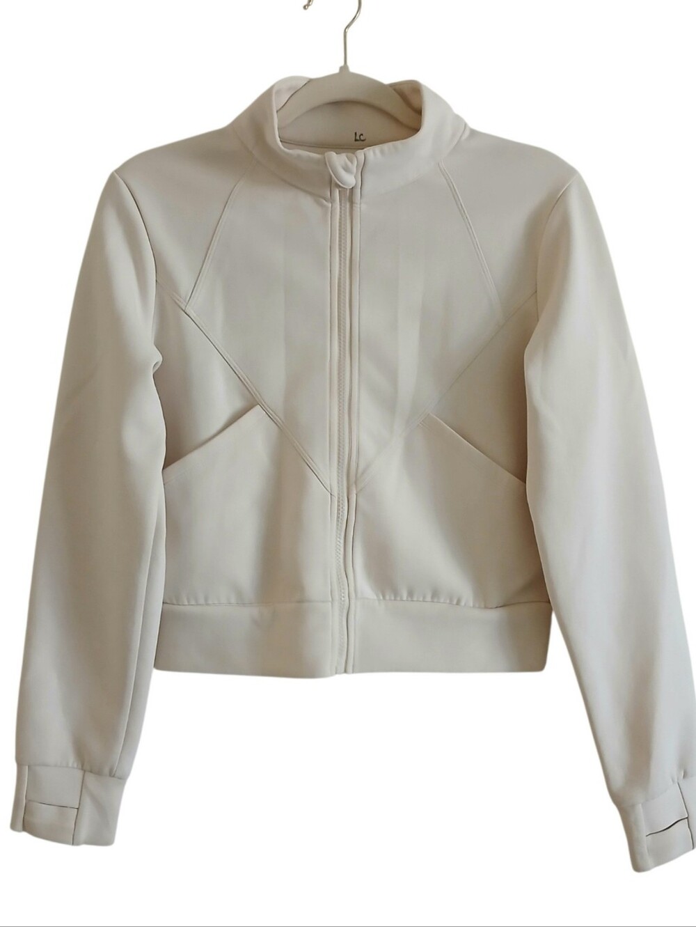 ALO Yoga Women's Cream Zip Front Jacket